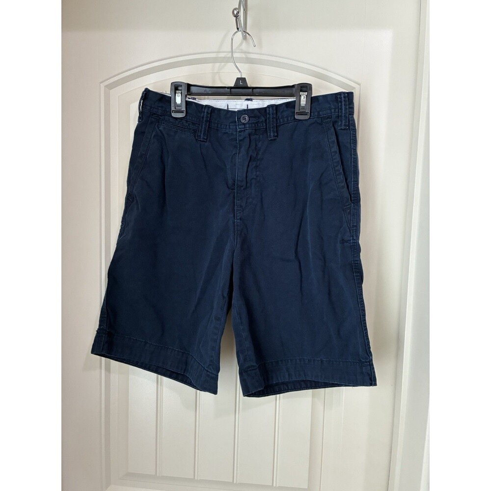Polo Ralph Lauren Mens Chino Shorts Navy Blue Size 30 Relaxed Fit Cotton Twill